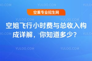 空姐飛行小時費與總收入構成詳解,你知道多少?