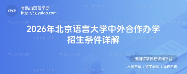 北京语言大学中外合作办学招生条件