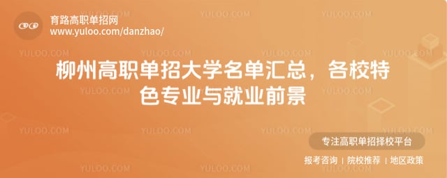 柳州高职单招大学名单汇总