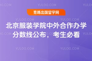 2025年北京服装学院中外合作办学分数线公布,考生必看