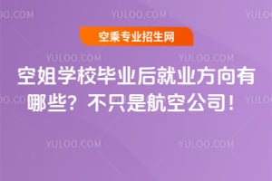 空姐學(xué)校畢業(yè)后就業(yè)方向有哪些?不只是航空公司!