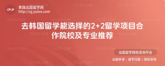 去韩国留学能选择的2+2留学项目