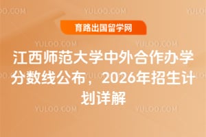 江西师范大学中外合作办学分数线公布，2026年招生计划详解