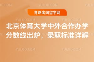 2025年北京体育大学中外合作办学分数线出炉，录取标准详解