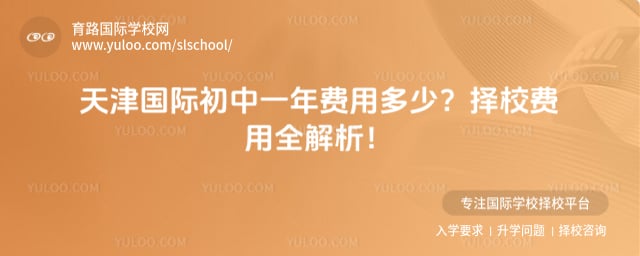 國際初中一年費用多少