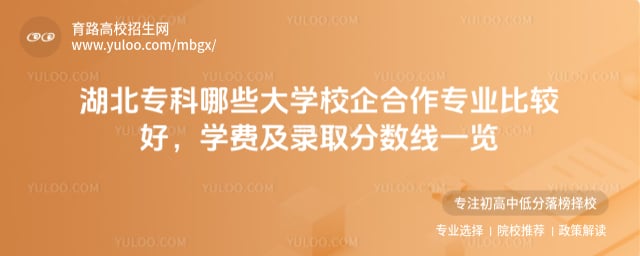 湖北專科哪些大學校企合作專業比較好