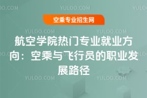 航空學院熱門專業就業方向:空乘與飛行員的職業發展路徑