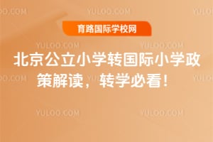 2026年北京公立小学转国际小学政策解读，转学必看！
