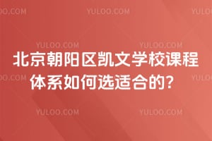 北京朝陽區凱文學校課程體系如何選適合的?