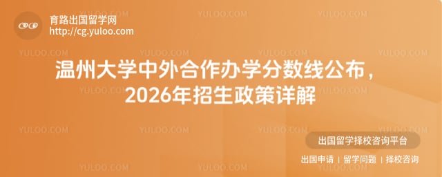 温州大学中外合作办学分数线