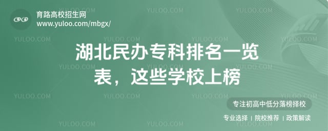 湖北民辦專科排名一覽表