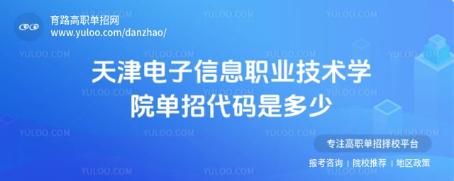 天津电子信息职业技术学院单招代码