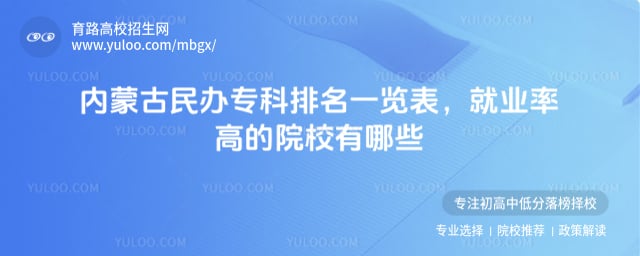 內蒙古民辦專科排名一覽表