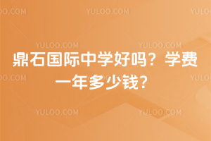 鼎石国际中学好吗？学费一年多少钱？