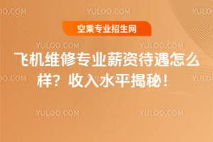 飛機維修專業薪資待遇怎么樣?收入水平揭秘!
