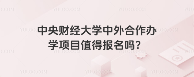中央财经大学中外合作办学项目