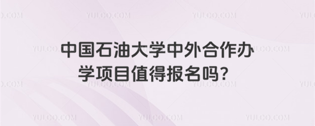 中国石油大学中外合作办学项目