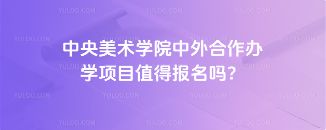 中央美术学院中外合作办学项目