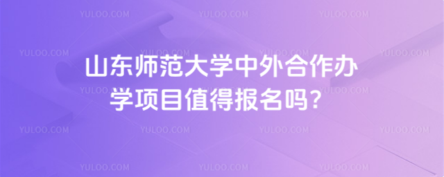 山东师范大学中外合作办学项目