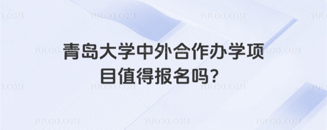 青岛大学中外合作办学项目