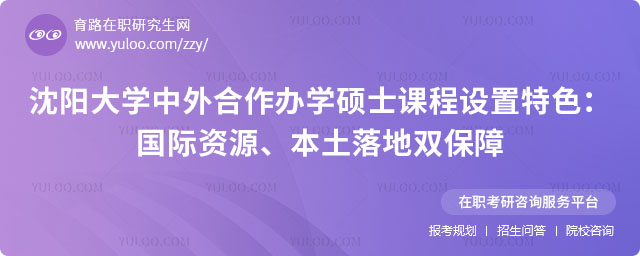 沈阳大学中外合作办学硕士课程设置特色