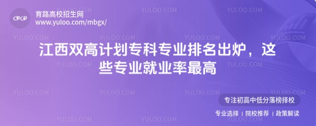 江西双高计划专科专业排名