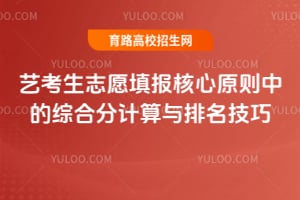 藝考生志愿填報核心原則中的綜合分計算與排名技巧