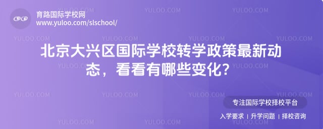 北京大兴区国际学校转学政策