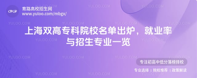 上海雙高專科院校名單