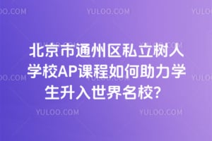 北京市通州区私立树人学校AP课程如何助力学生升入世界名校？
