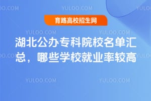 湖北公办专科院校名单汇总，哪些学校就业率较高？