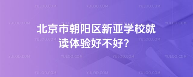 北京市朝陽區(qū)新亞學(xué)校就讀體驗(yàn)