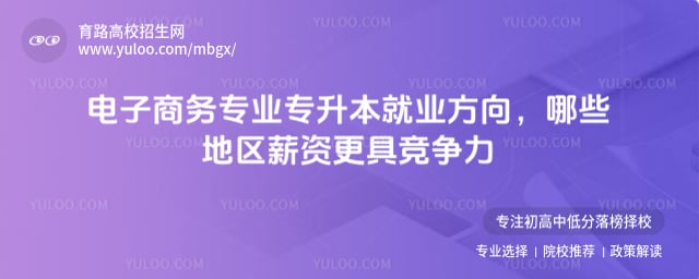 电子商务专业专升本就业方向