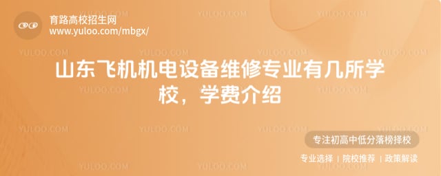 山東飛機機電設(shè)備維修專業(yè)有幾所學(xué)校