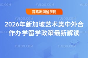 2026年新加坡艺术类中外合作办学留学政策最新解读