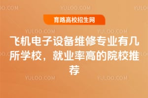 飛機(jī)電子設(shè)備維修專業(yè)有幾所學(xué)校？就業(yè)率高的院校推薦