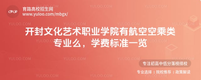 開封文化藝術職業學院有航空空乘類專業么