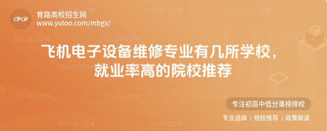 飞机电子设备维修专业有几所学校