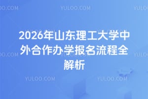 2026年山东理工大学中外合作办学报名流程全解析