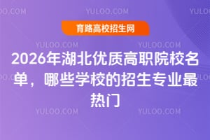 2026年湖北优质高职院校名单,哪些学校的招生专业最热门?