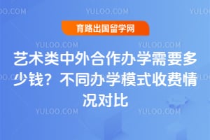 2026艺术类中外合作办学需要多少钱?不同办学模式收费情况对比
