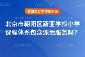 北京市朝阳区新亚学校小学课程体系包含课后服务吗？