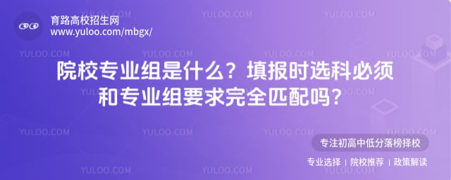 院校专业组是什么