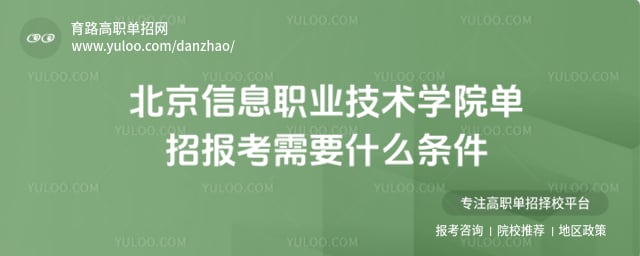 北京信息职业技术学院单招报考