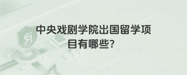 中央戏剧学院出国留学项目