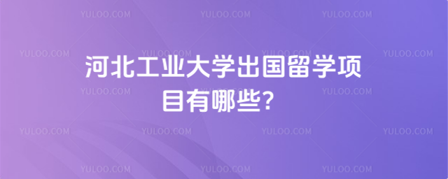 河北工业大学出国留学项目