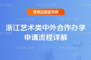 2026年浙江艺术类中外合作办学申请流程详解