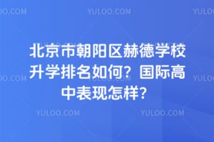 北京市朝阳区赫德学校升学排名如何？国际高中表现怎样？
