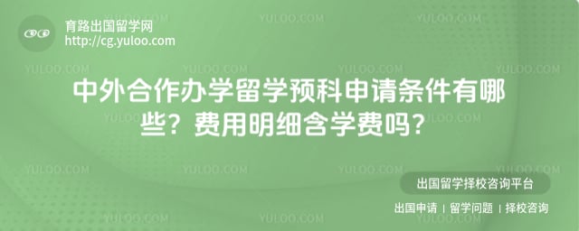 2026中外合作办学留学预科申请条件有哪些