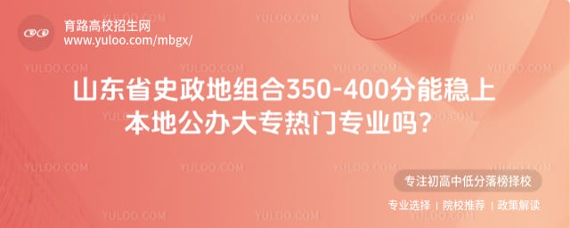 山东省史政地组合350-400分大专